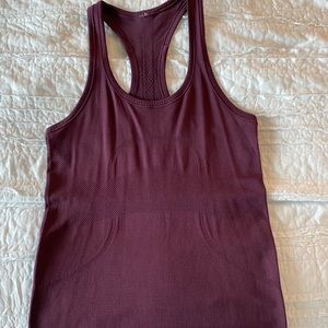 Lululemon Swiftly Tank Dark Purple/Red Size 6